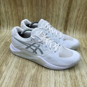 ASICS Gel-Challenger 13 Women's Size 8 Tennis Shoes White Silver 1042A164